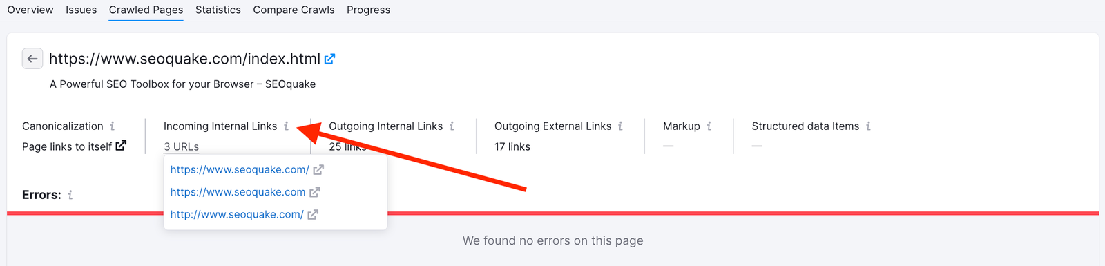 Why can’t I find URLs from the Audit report on my website? image 2