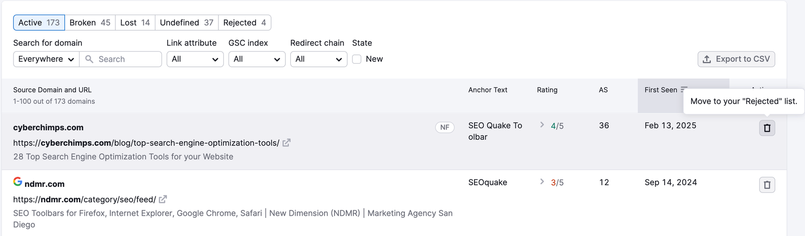 Monitoring Your Newly Acquired Backlinks (Monitor Report) image 3